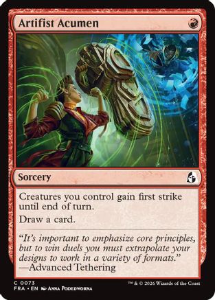 Artifist Acumen (FRA-073) - Reality Fracture Foil