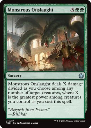 Monstrous Onslaught (FDC-217) - Commander: Foundations