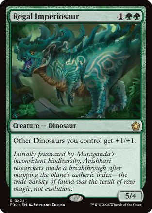 Regal Imperiosaur (FDC-222) - Commander: Foundations