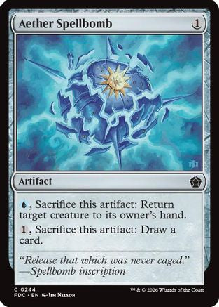 Aether Spellbomb (FDC-244) - Commander: Foundations