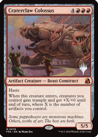 Craterclaw Colossus (PPFRA-078) - Promo Pack: Reality Fracture Foil