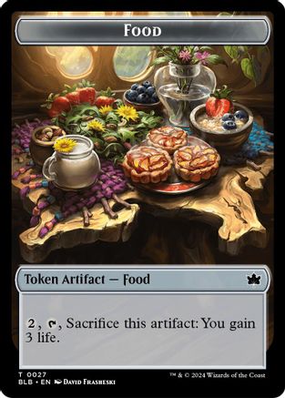 Food // Clue Token Double-Sided Token (SOS-27 // 14) - Secrets of Strixhaven
