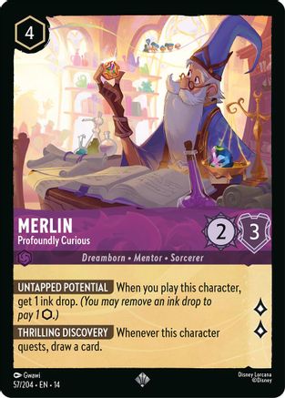 Merlin - Profoundly Curious (57/204) - Hyperia City Holofoil