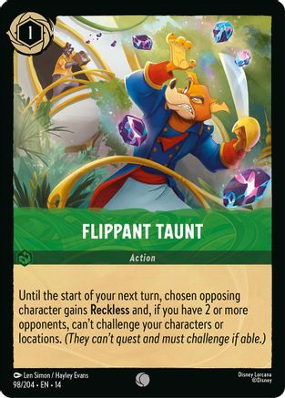 Flippant Taunt (98/204) - Hyperia City Cold Foil