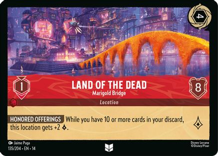 Land of the Dead - Marigold Bridge (135/204) - Hyperia City Cold Foil