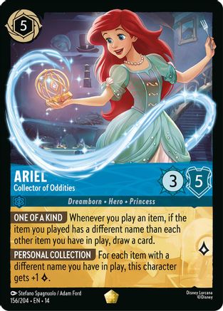 Ariel - Collector of Oddities (156/204) - Hyperia City Cold Foil
