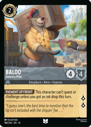 Baloo - Delivery Pilot (188/204) - Hyperia City Cold Foil