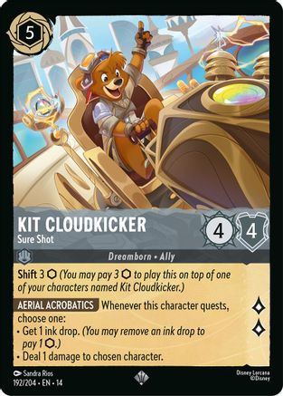 Kit Cloudkicker - Sure Shot (192/204) - Hyperia City Cold Foil