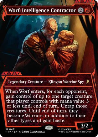 Worf, Intelligence Contractor (Showcase) (TRK-431) - Star Trek Foil
