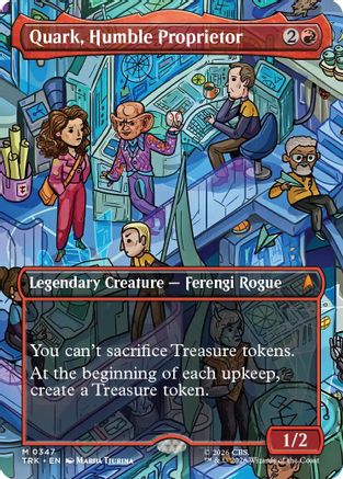 Quark, Humble Proprietor (Borderless) (TRK-347) - Star Trek Foil