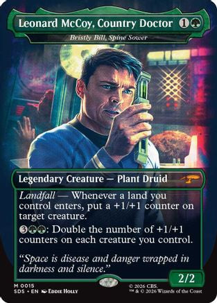 Leonard McCoy, Country Doctor - Bristly Bill, Spine Sower (Borderless) (SDS-015) - Star Trek: Stardates Foil