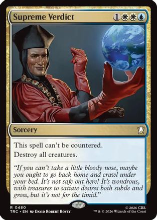 Supreme Verdict (TRC-480) - Commander: Star Trek