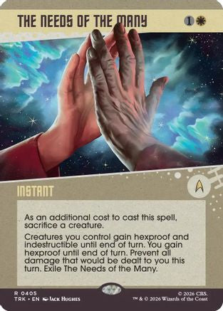 The Needs of the Many (Showcase) (TRK-405) - Star Trek Foil