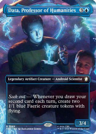 Data, Professor of Humanities (Borderless) (TRC-189) - Commander: Star Trek