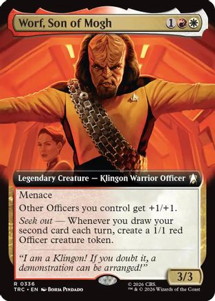 Worf, Son of Mogh (Extended Art) (TRC-336) - Commander: Star Trek