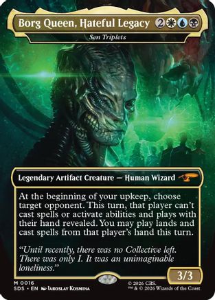 Borg Queen, Hateful Legacy - Sen Triplets (Borderless) (SDS-016) - Star Trek: Stardates