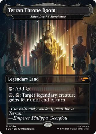 Terran Throne Room - Shizo, Death's Storehouse (Borderless) (SDS-030) - Star Trek: Stardates Foil