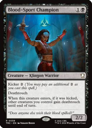 Blood-Sport Champion (Surge Foil) (TRC-058) - Commander: Star Trek Foil