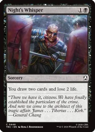 Night's Whisper (Surge Foil) (TRC-446) - Commander: Star Trek Foil