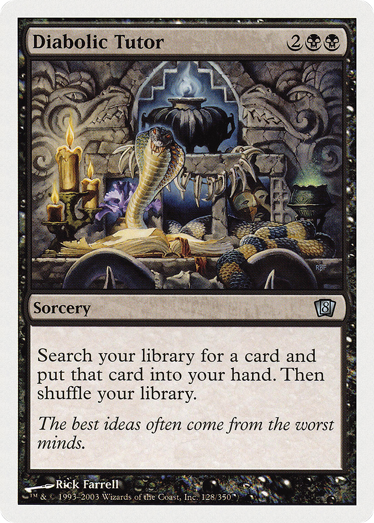 Diabolic Tutor (8ED-128★) - 8th Edition
