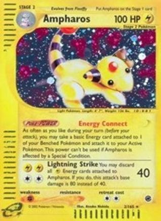 Ampharos (2) (2) 002 - Holofoil Expedition - Holo Rare