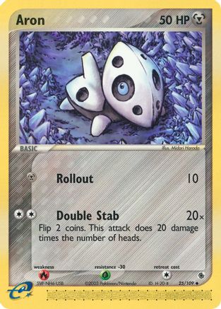 Aron 025/109 Ruby and Sapphire - Uncommon