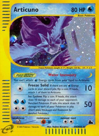 Articuno (H3) (H3) 0H3 - Holofoil Skyridge - Holo Rare