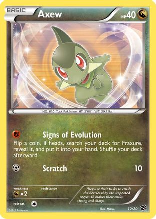Axew (12) (12) 012 - Holofoil Dragon Vault - Holo Rare