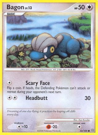 Bagon 053/100 - Reverse Holofoil Stormfront - Common
