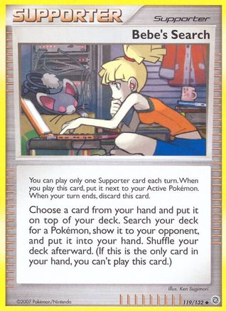 Bebe's Search 119/132 - Reverse Holofoil Secret Wonders - Uncommon