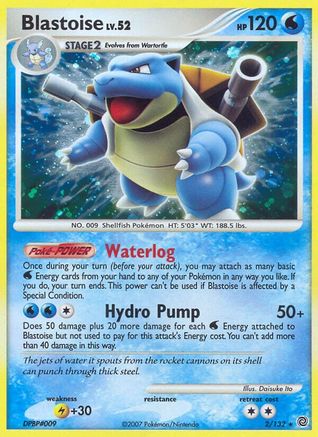 Blastoise 002/132 - Reverse Holofoil Secret Wonders - Holo Rare