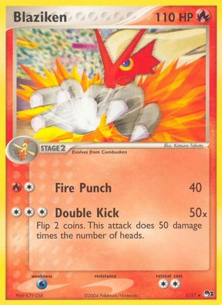 Blaziken 001/017 - Holofoil POP Series 1 - Rare