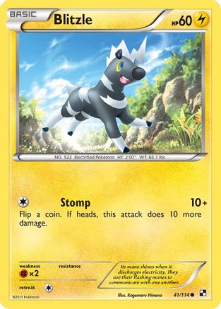 Blitzle (41) (41) 041 - Reverse Holofoil Black and White - Common