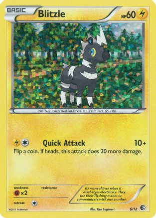 Blitzle 006/12 - Holofoil McDonalds Promos 2011 - Promo