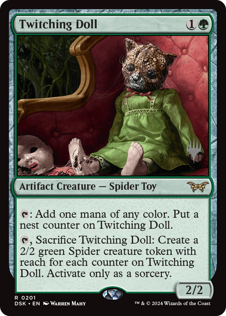 Twitching Doll (PPDSK-201) - Duskmourn: House of Horror Promos Foil