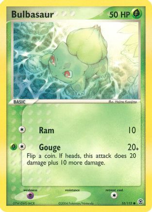 Bulbasaur 055/112 - Reverse Holofoil FireRed & LeafGreen - Common