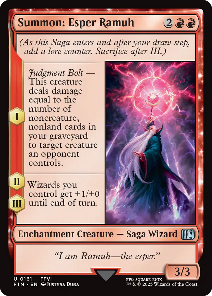 Summon: Esper Ramuh (FIN-161) - FINAL FANTASY: (enchantment)