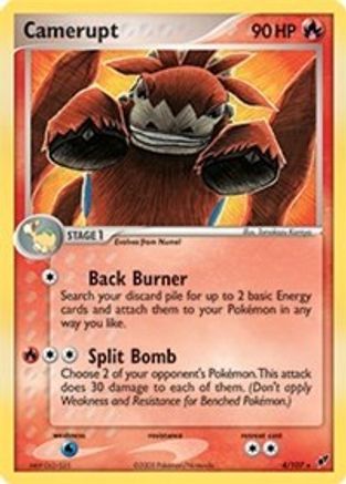 Camerupt (EX Deoxys) 004/107 Deck Exclusives - Rare