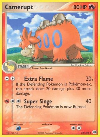 Camerupt 023 - Reverse Holofoil Emerald - Uncommon