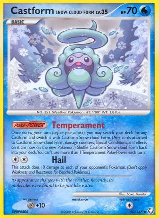 Castform Snow-Cloud Form 050 - Reverse Holofoil Legends Awakened - Uncommon