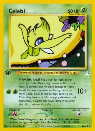 Celebi (16) (16) 016/64 - 1st Edition Neo Revelation - Rare
