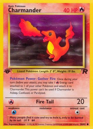 Charmander 050/82 - 1st Edition Team Rocket - Common