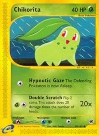 Chikorita (99) (99) 099/165 - Reverse Holofoil Expedition - Common