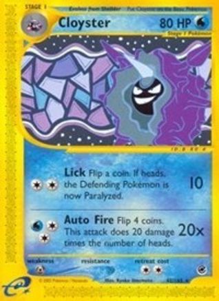 Cloyster (42) (42) 042 - Reverse Holofoil Expedition - Rare