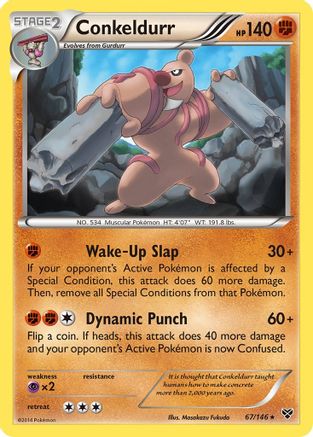 Conkeldurr 067 XY Base Set - Rare
