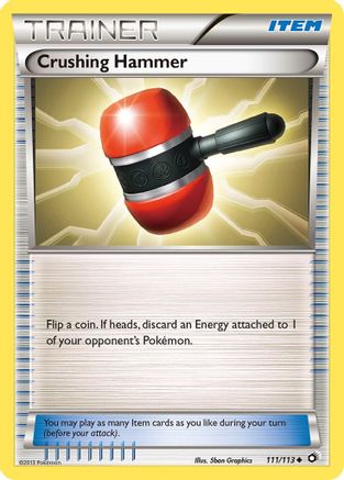 Crushing Hammer 111/113 - Reverse Holofoil Legendary Treasures - Uncommon