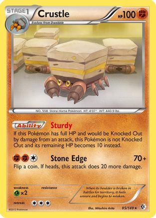 Crustle 085 - Reverse Holofoil Boundaries Crossed - Holo Rare