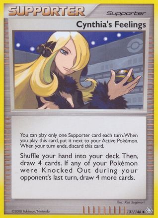 Cynthia's Feelings 131/146 - Reverse Holofoil Legends Awakened - Uncommon