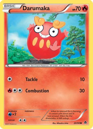 Darumaka 020 - Reverse Holofoil Emerging Powers - Common