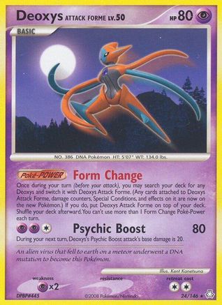 Deoxys Attack Forme 024 Legends Awakened - Rare